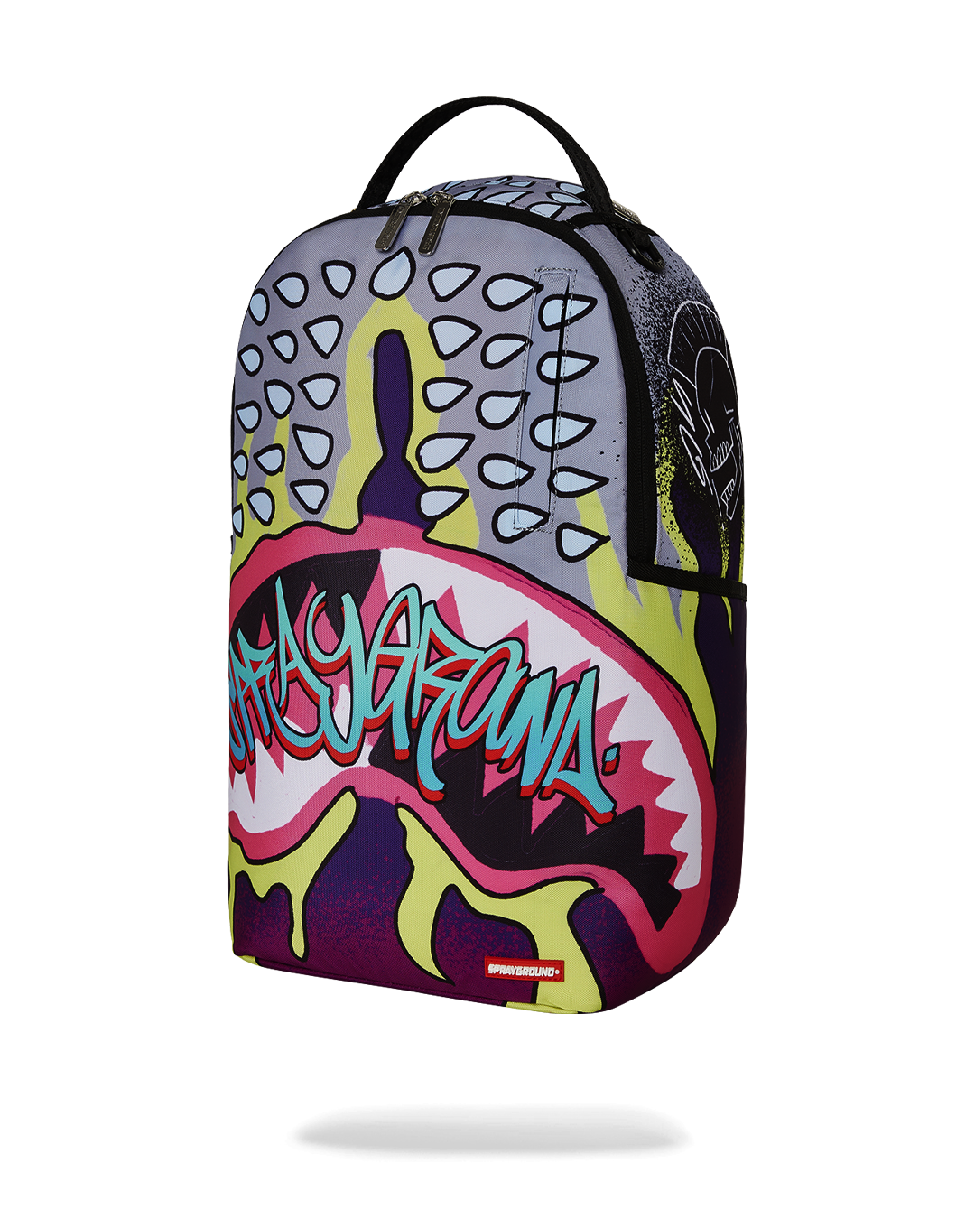 Daybreak Luxe backpack with front zipper pocket and side pockets.