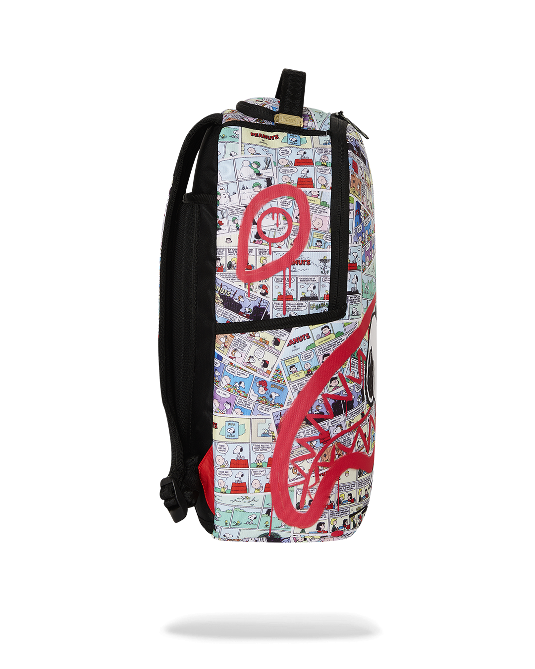 Back of the ergonomic backpack with mesh padding and adjustable straps