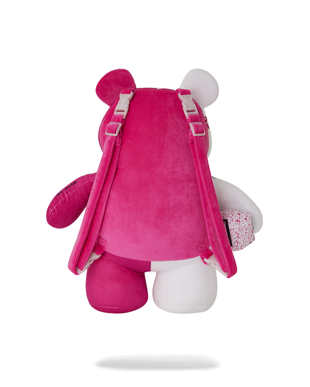 Sprayground Teddy Bear Backpack Limited Edition - front view with all pockets open