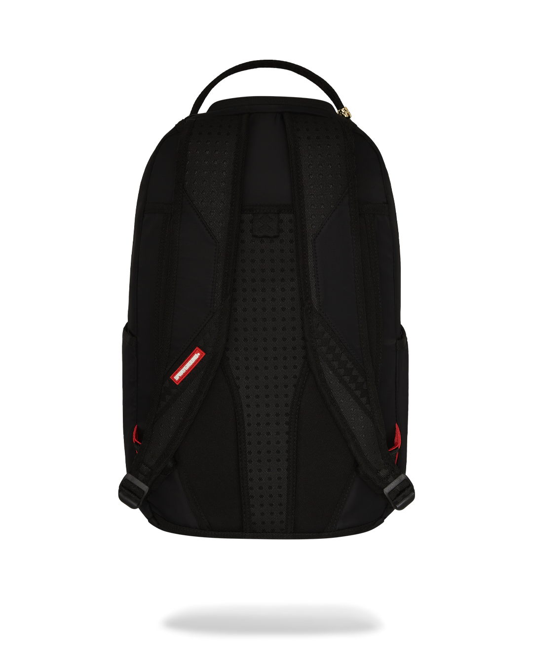 Sprayground Shark backpack with neon venom design, front view