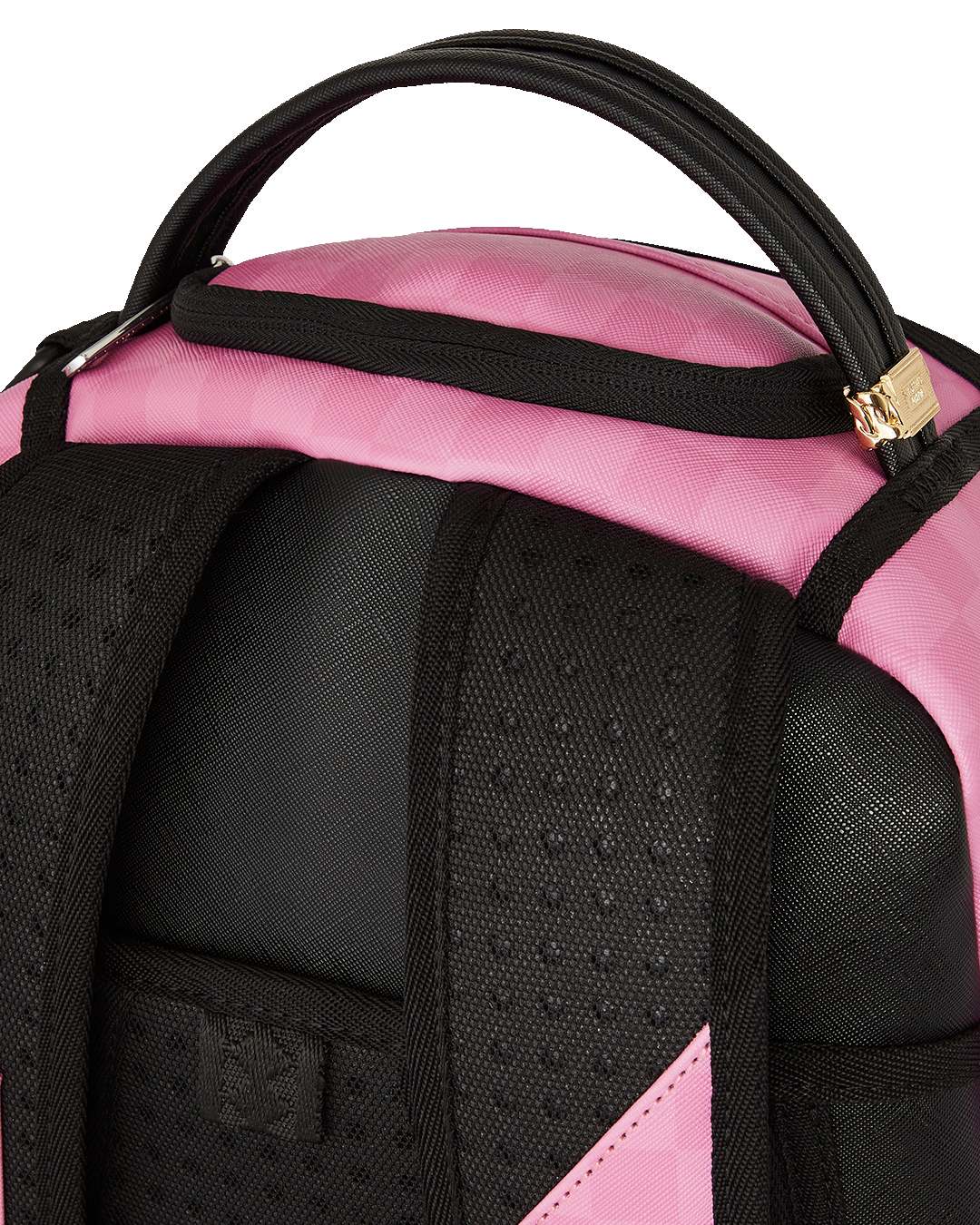 Backpack exterior with front zipper pocket and side pockets