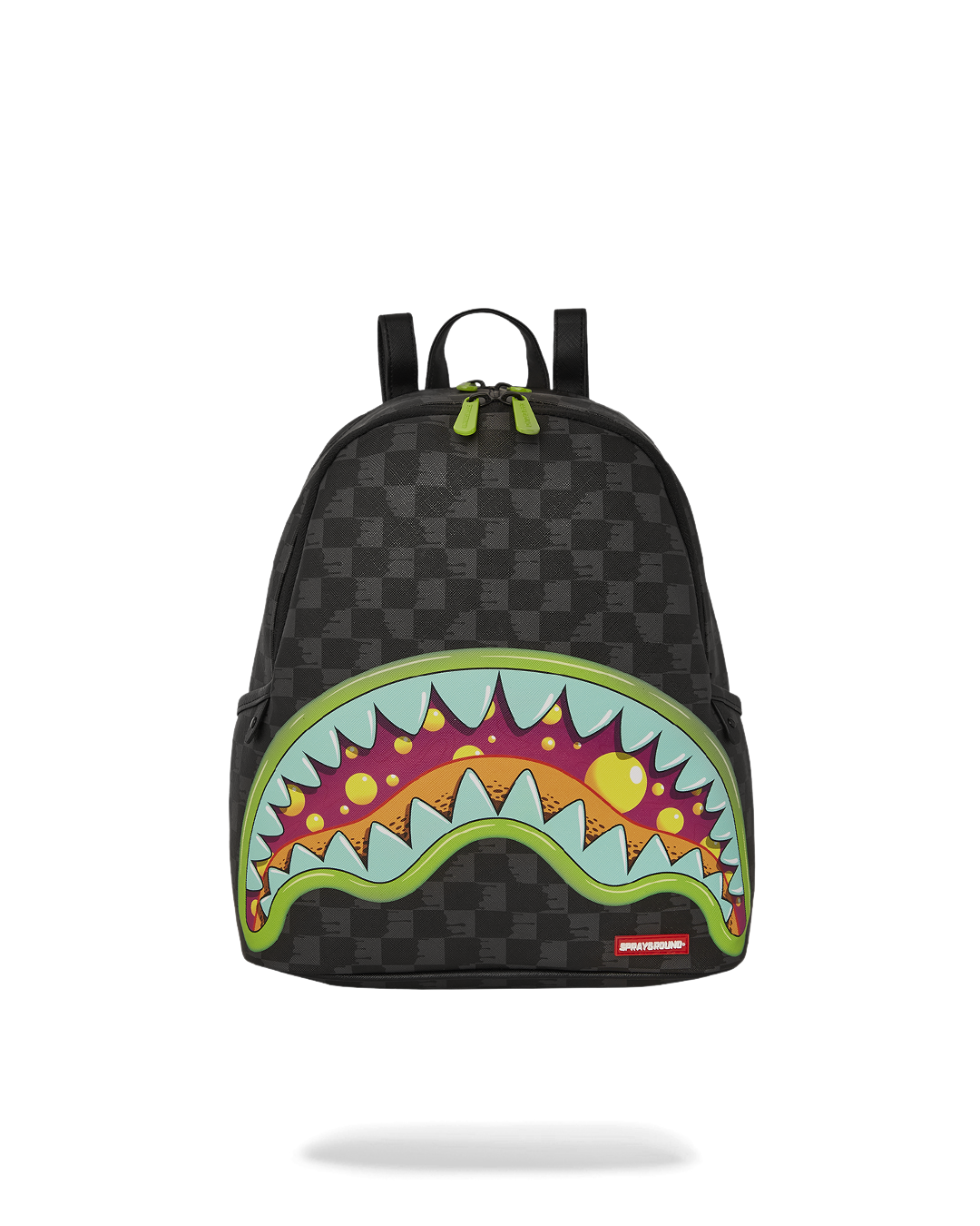 Savage Faux Leather Backpack with multiple compartments and gold zippers