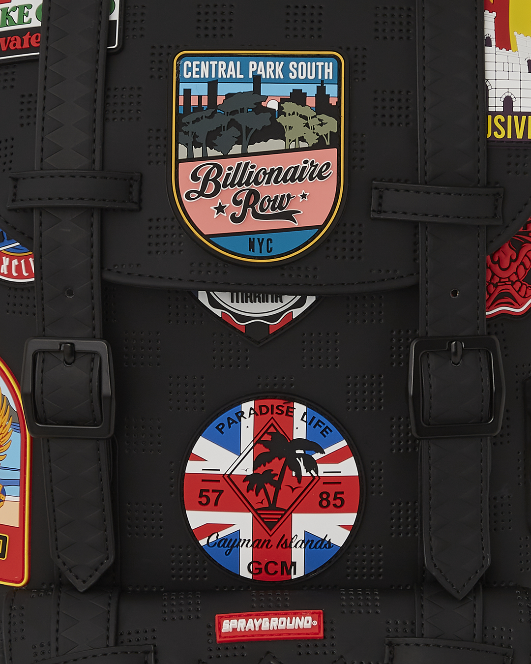 Billionaire Hills backpack showcasing adjustable straps and magnetic closure.
