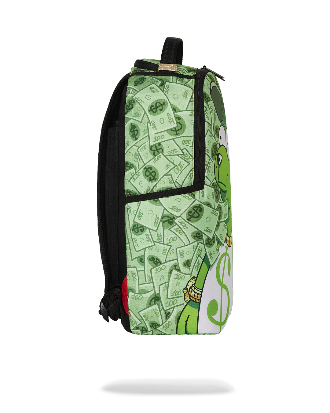 Sprayground backpack pink with front zipper pocket and side pockets