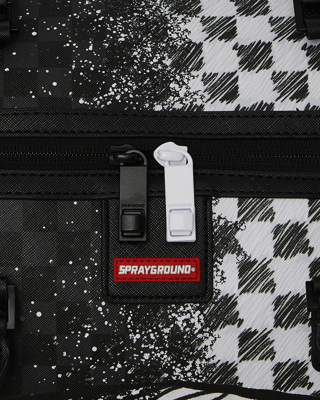 Side profile of duffel bag duffle with adjustable straps for a custom fit