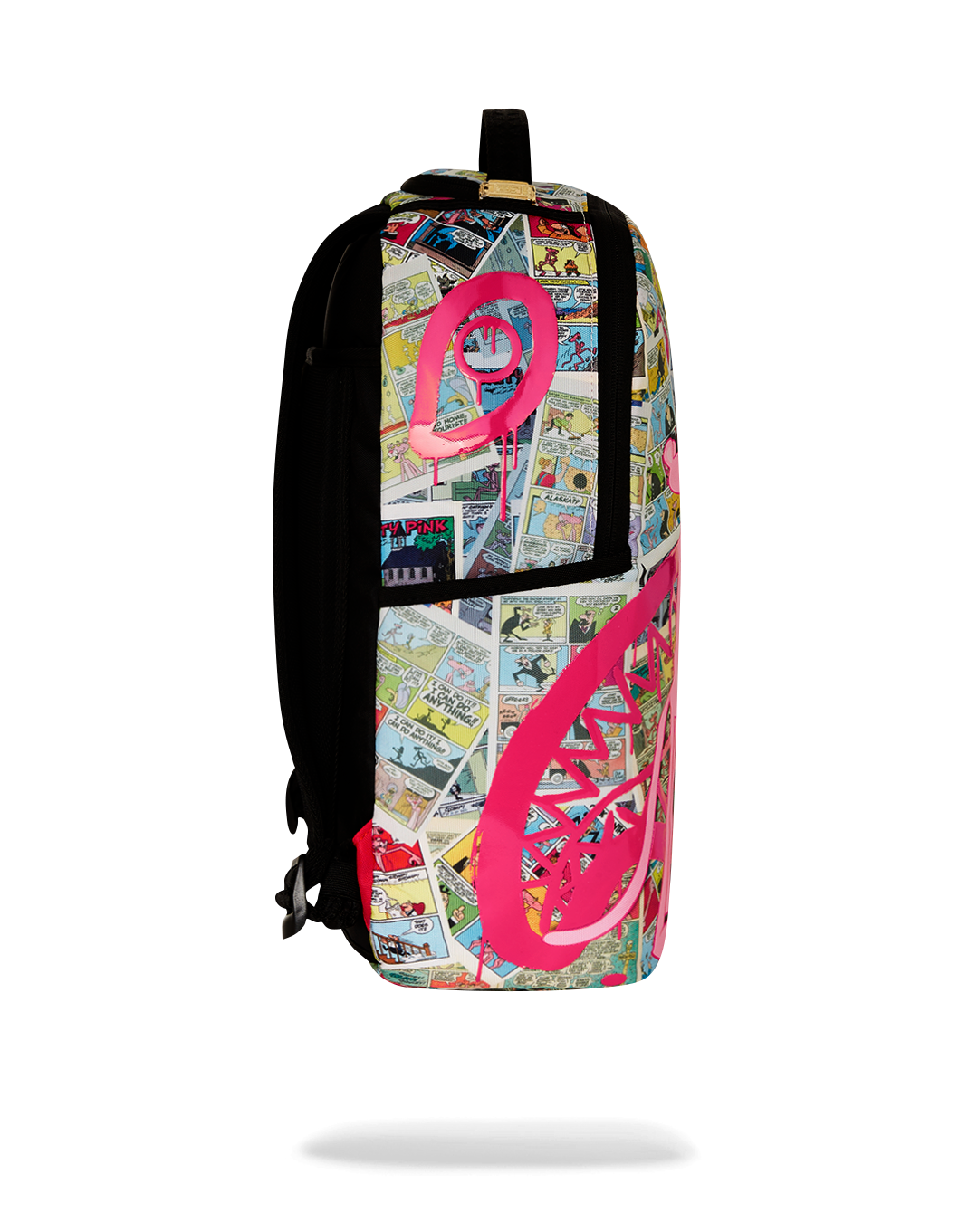 Designer backpack with separate velour laptop compartment and mesh organizer pocket