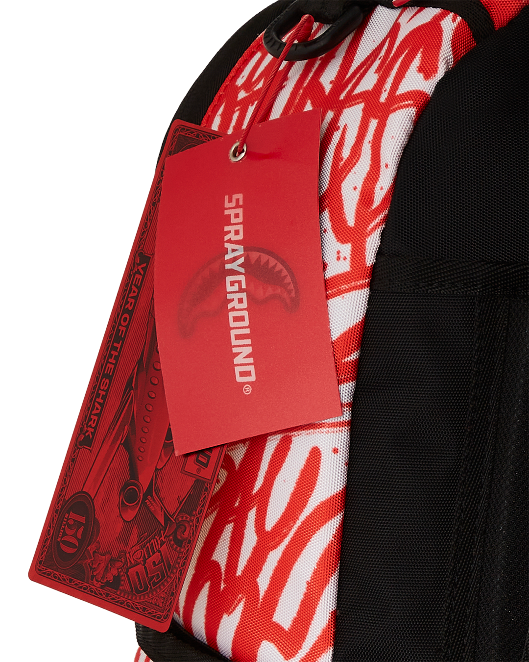 Sprayground Diablo Gallery DLXR backpack with ergonomic mesh back padding and adjustable straps
