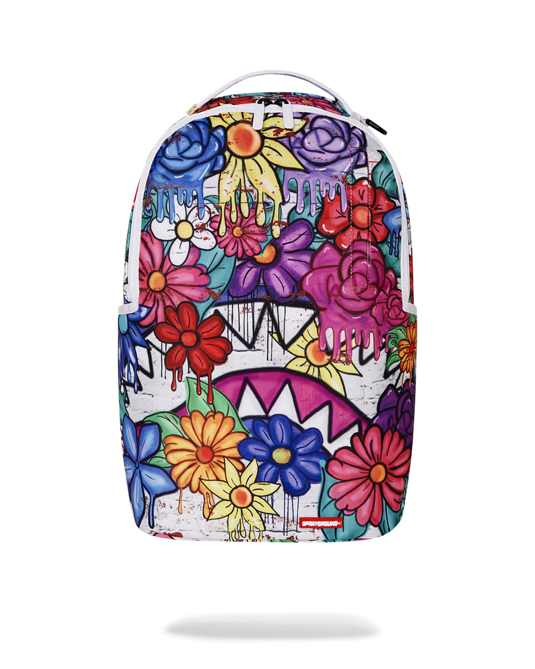 Front view of travel backpack for women with sleek gold hardware