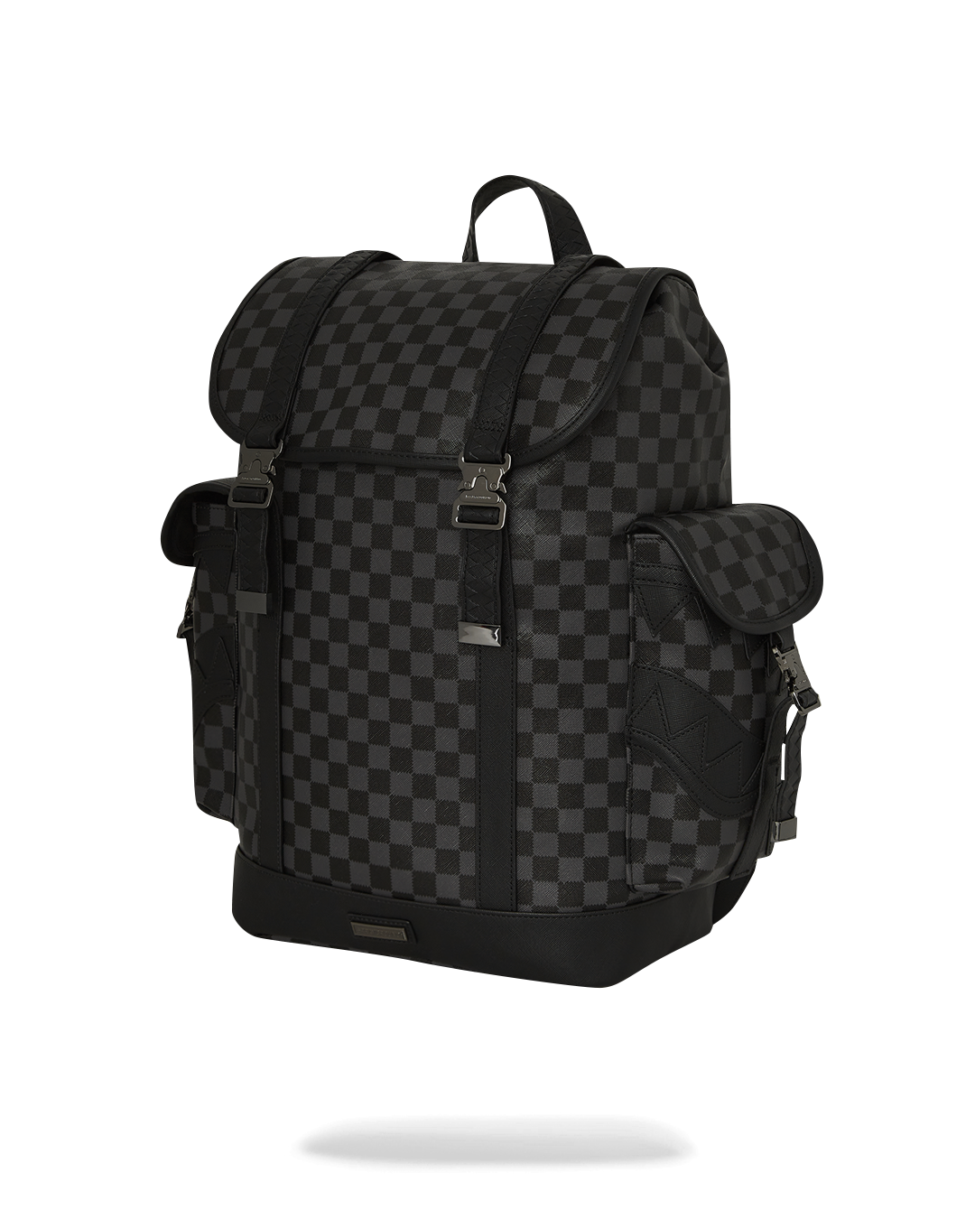 Ergonomic mesh back padding of the mens designer backpack.