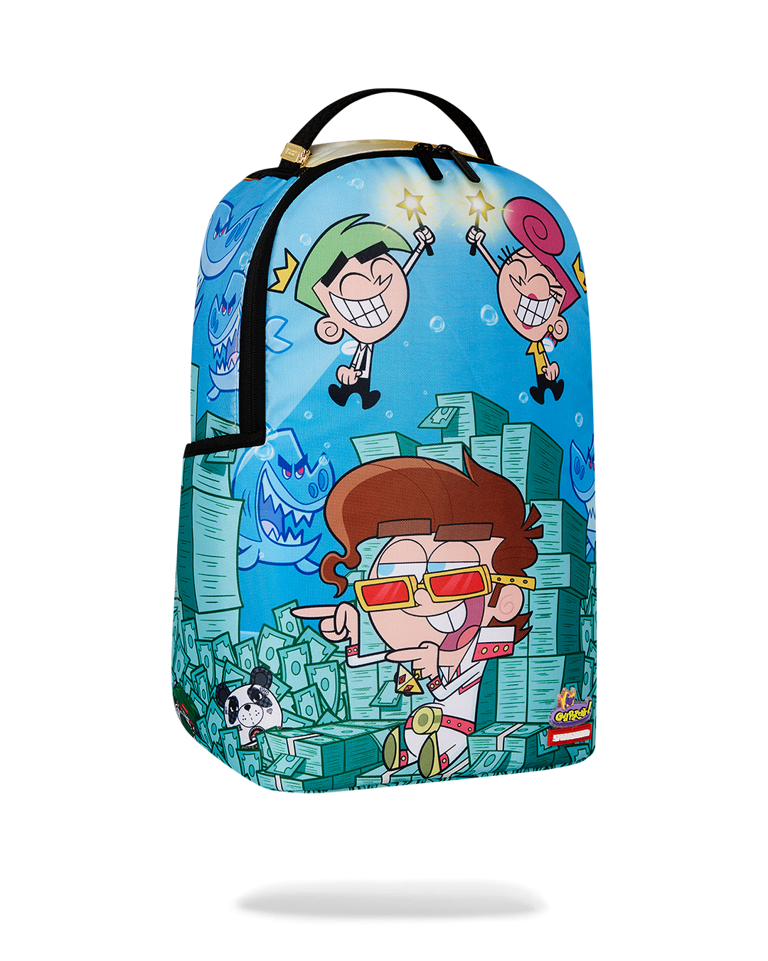 Side angle of the Timmy Takeover Backpack with adjustable straps and ergonomic padding.