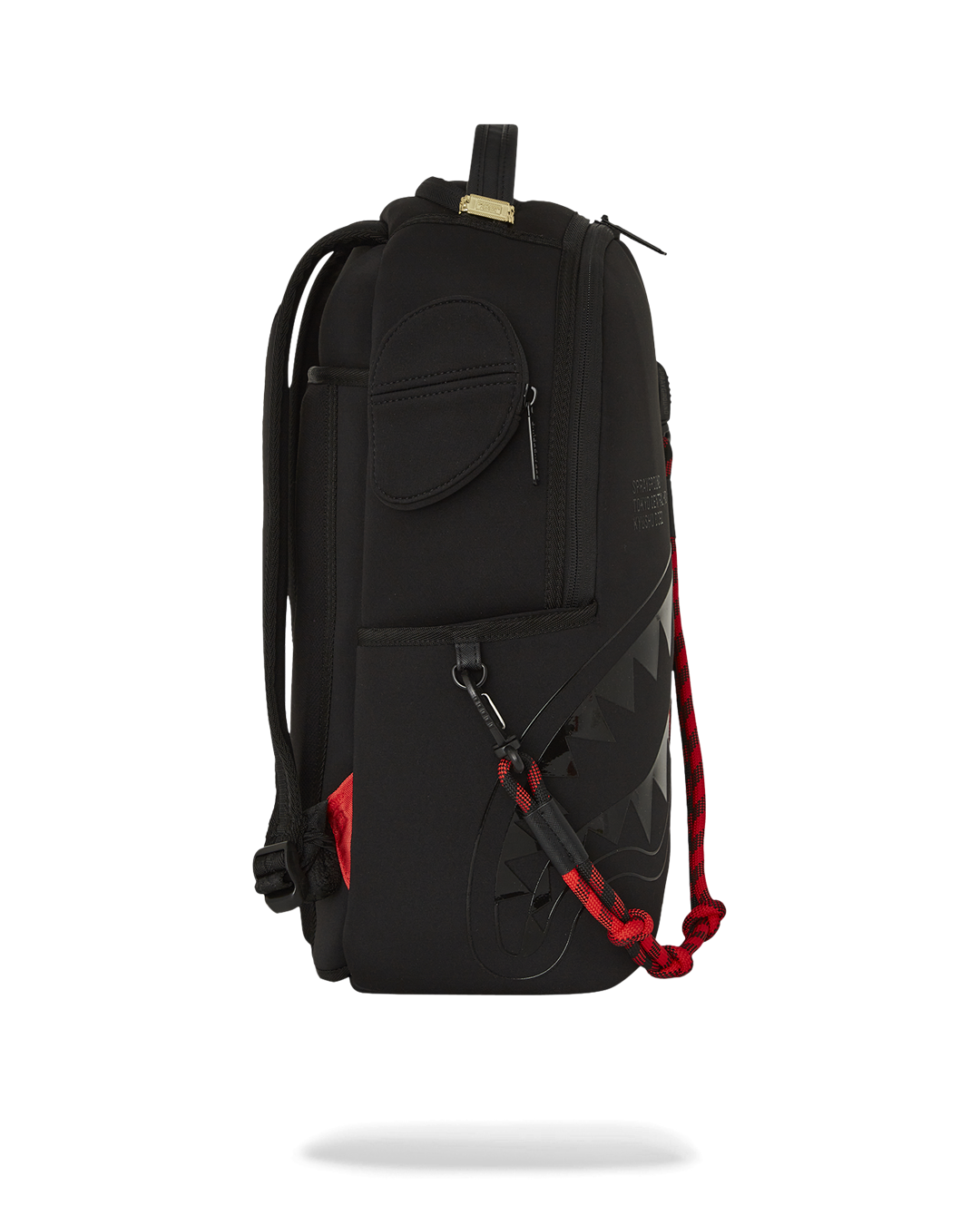 Back view of the sprayground backpack pink showcasing ergonomic mesh padding