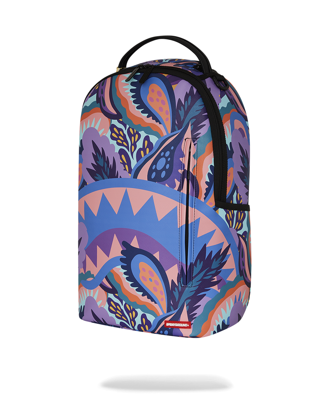 Open interior of the Aquatic Daze Deluxe backpack displaying the velour laptop compartment.