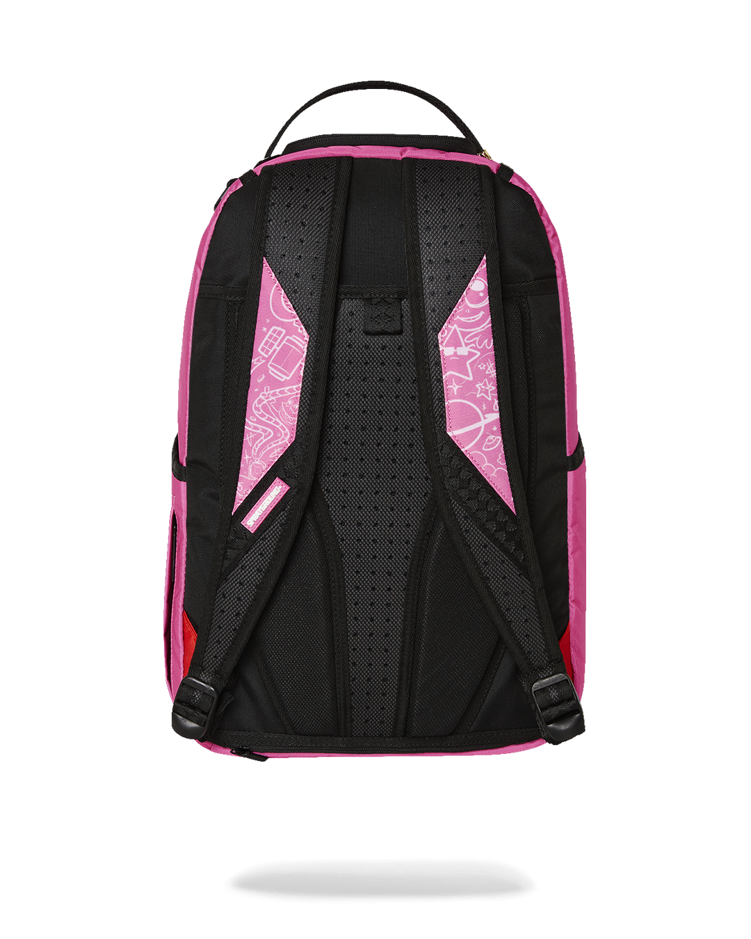 Interior view of AstroWave backpack featuring separate velour laptop compartment.