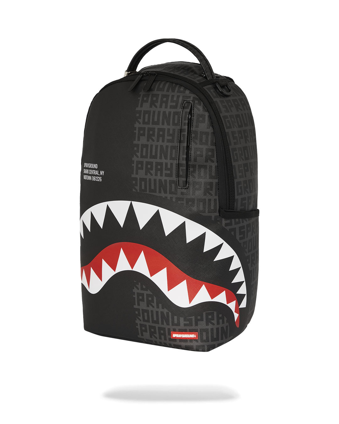Side angle displaying the ergonomic mesh back padding and adjustable straps