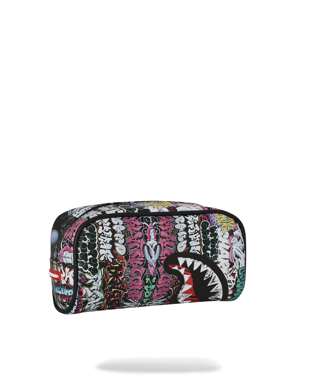 Pouch tucked inside a designer handbag as a makeup organizer