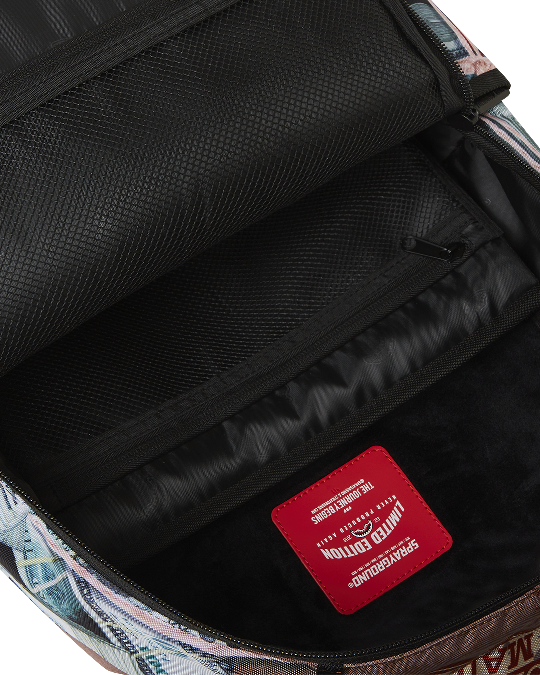 Side view displaying the ergonomic mesh back padding and adjustable straps.