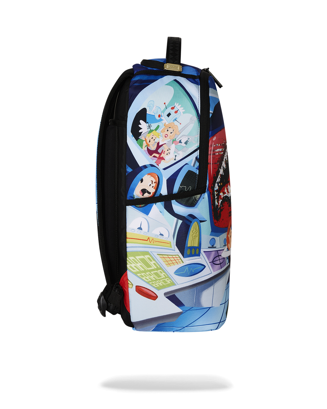 Travel backpack connected to carry-on luggage for hands-free travel