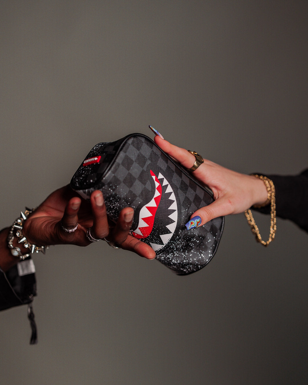 Compact zipper pouch with a secure zipper top, perfect for daily use.