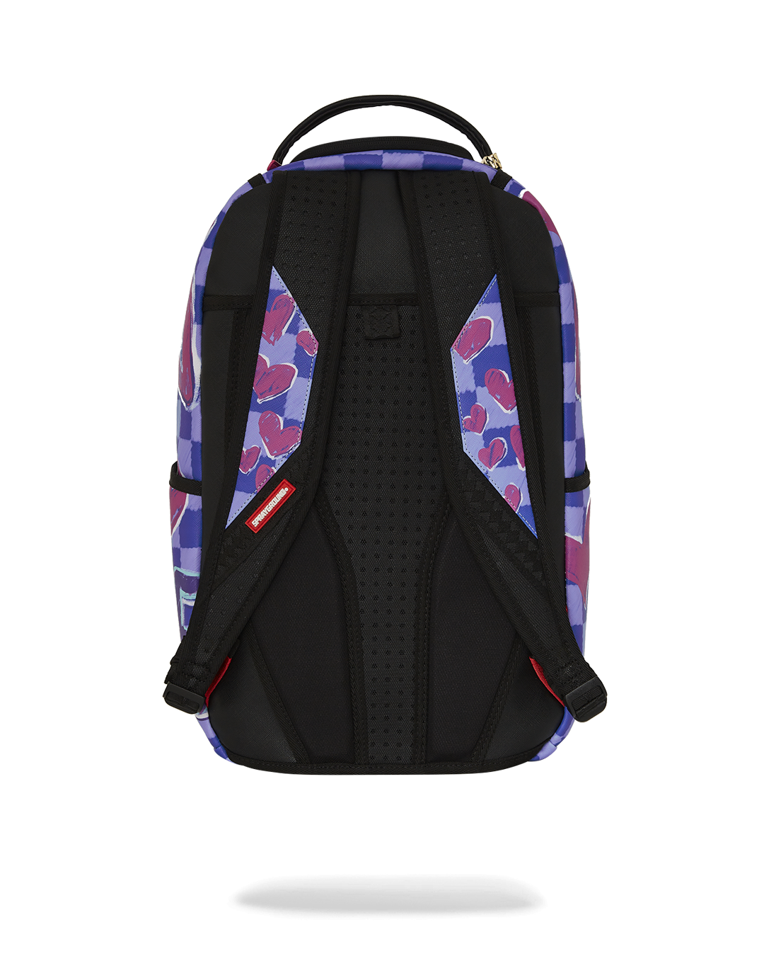 Front view of Rugrats Susie Crayon Shark backpack with zipper pockets