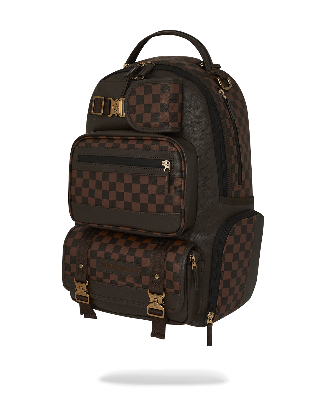 Interior shot showing the velour laptop compartment and mesh organizer in the cargo backpack