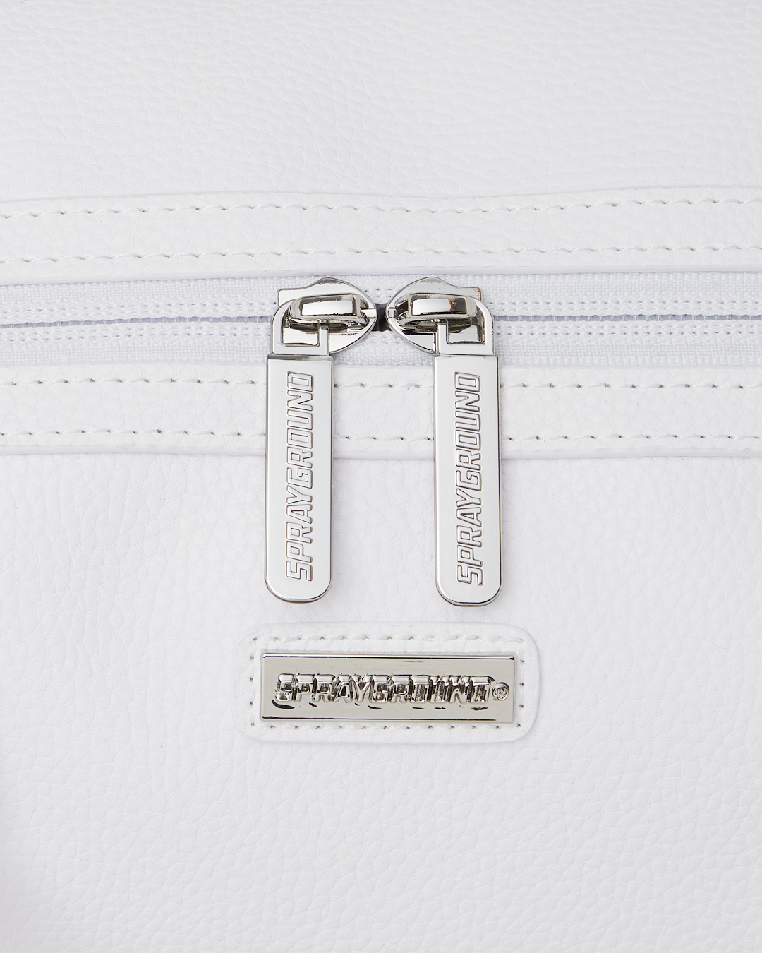 Inside view of the duffle bag featuring sneaker pocket.