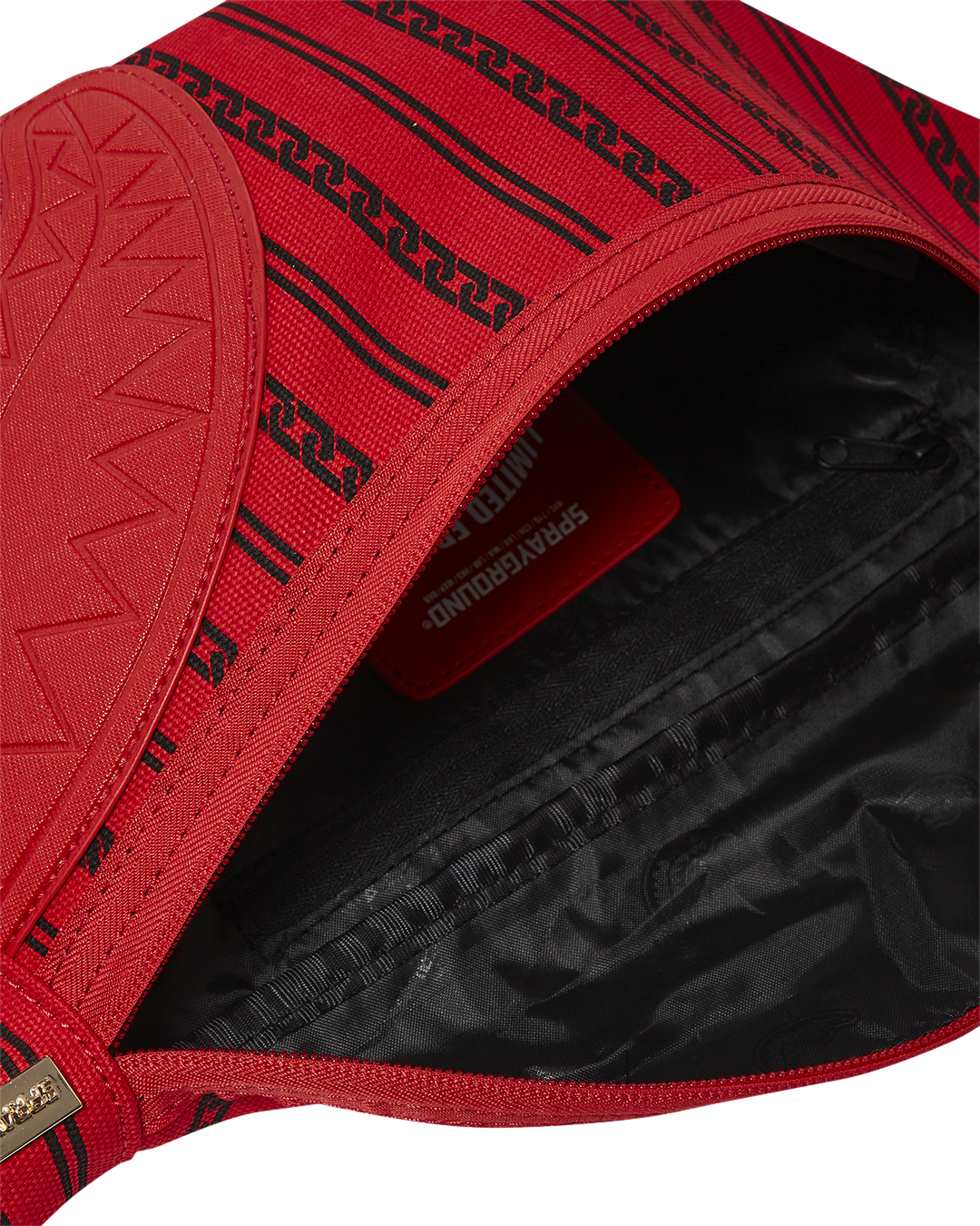 Interior shot of a stylish crossbody bag showing space for phone and wallet