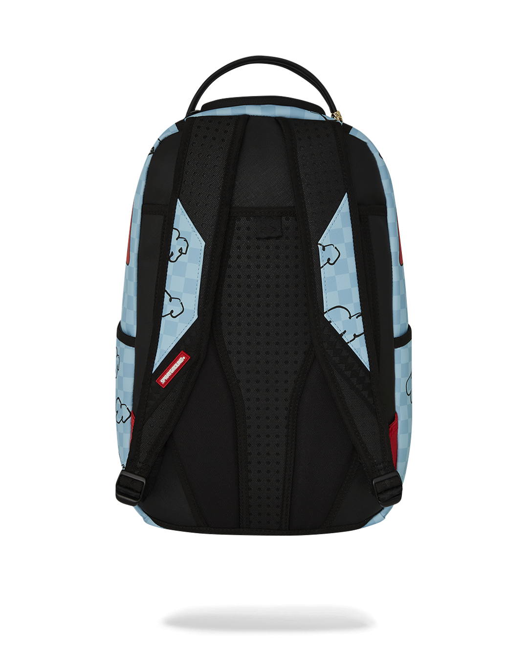 Sprayground backpack pink with front zipper pocket and side pockets