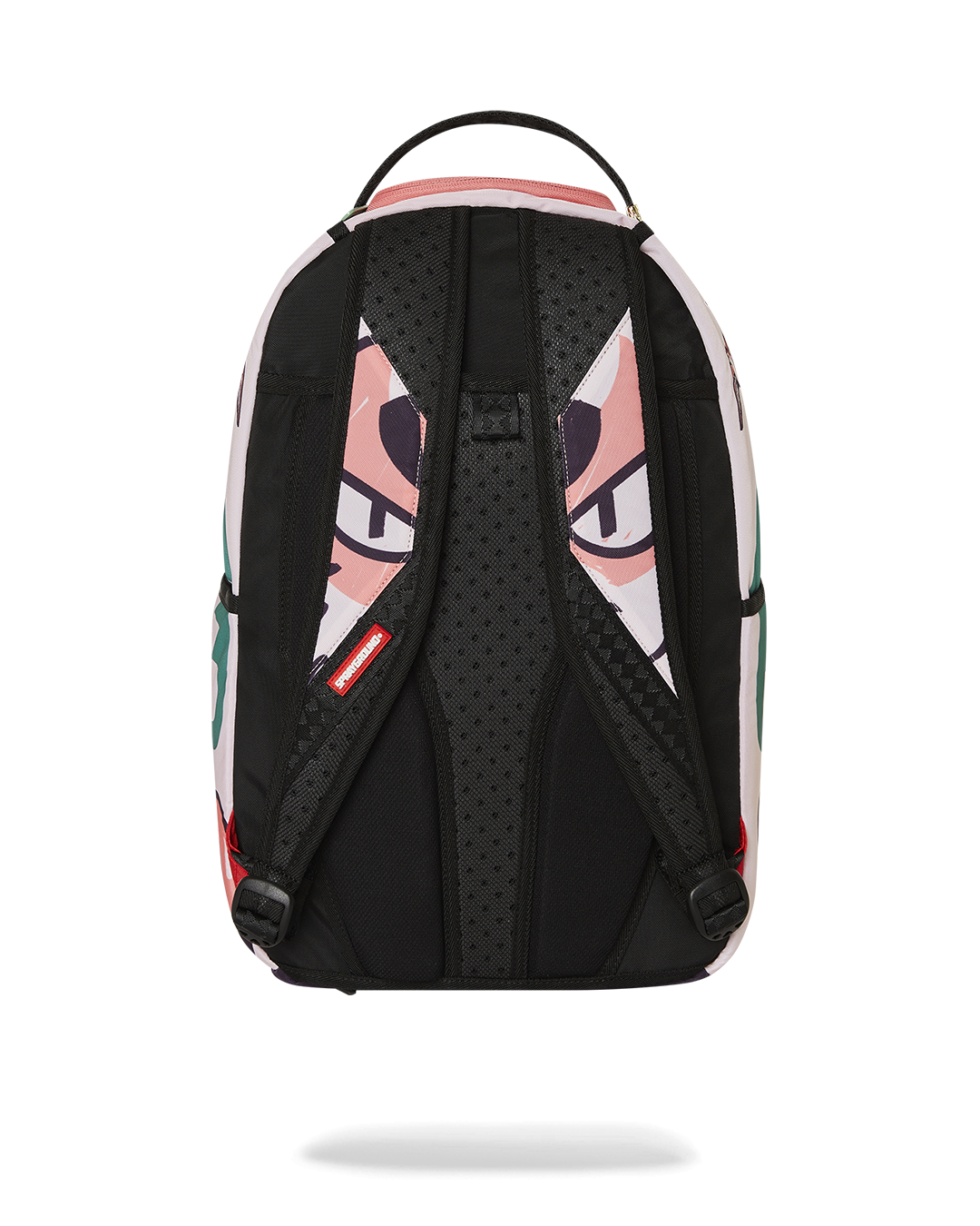Close-up of the Tales of the Tiger DLXR backpack showing gold zippers and hardware