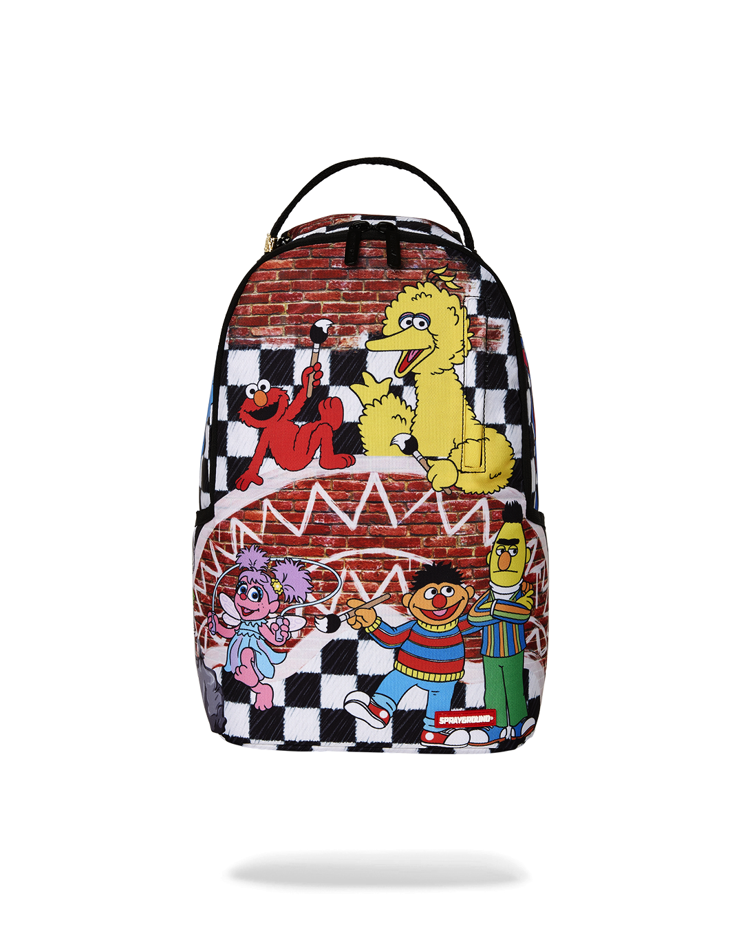 Sesame Street Legends Mini Backpack front view with open zipper