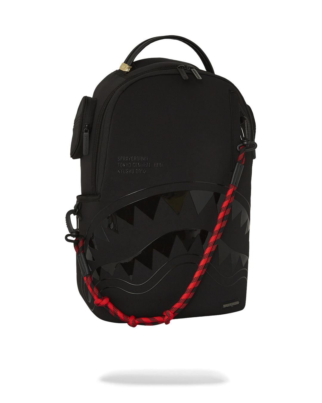 Interior shot of the backpack highlighting the velour laptop compartment and organization pockets