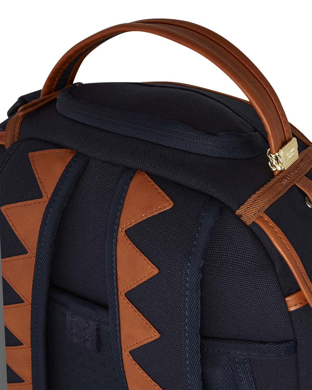 Side angle of the backpack highlighting the side pockets and adjustable straps