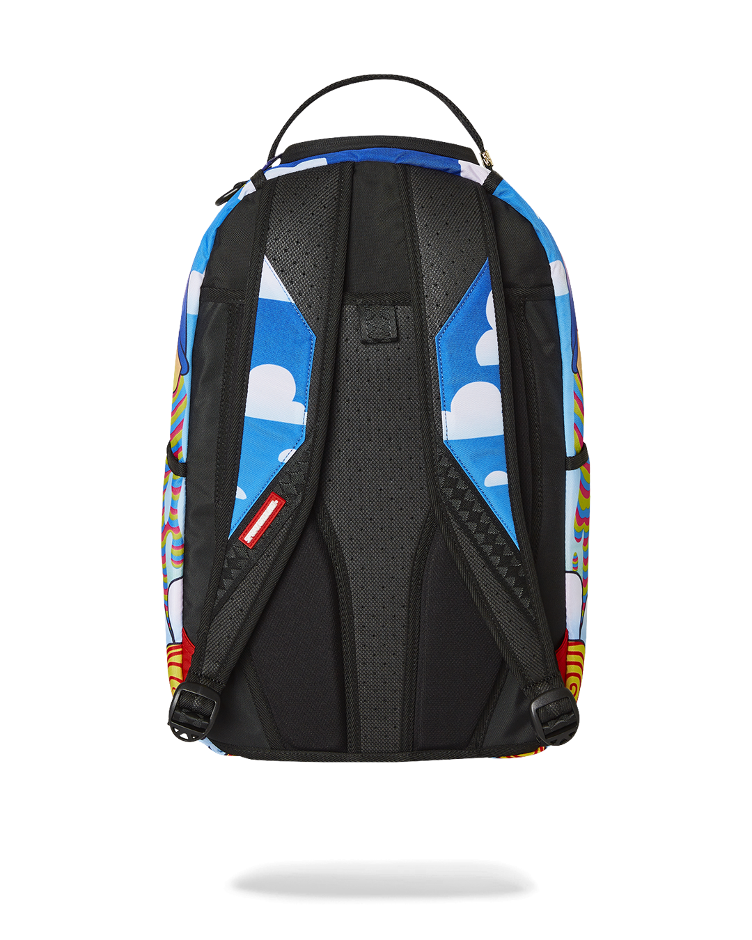 Bloom Bear Designer Backpack with ergonomic mesh back padding and adjustable straps.