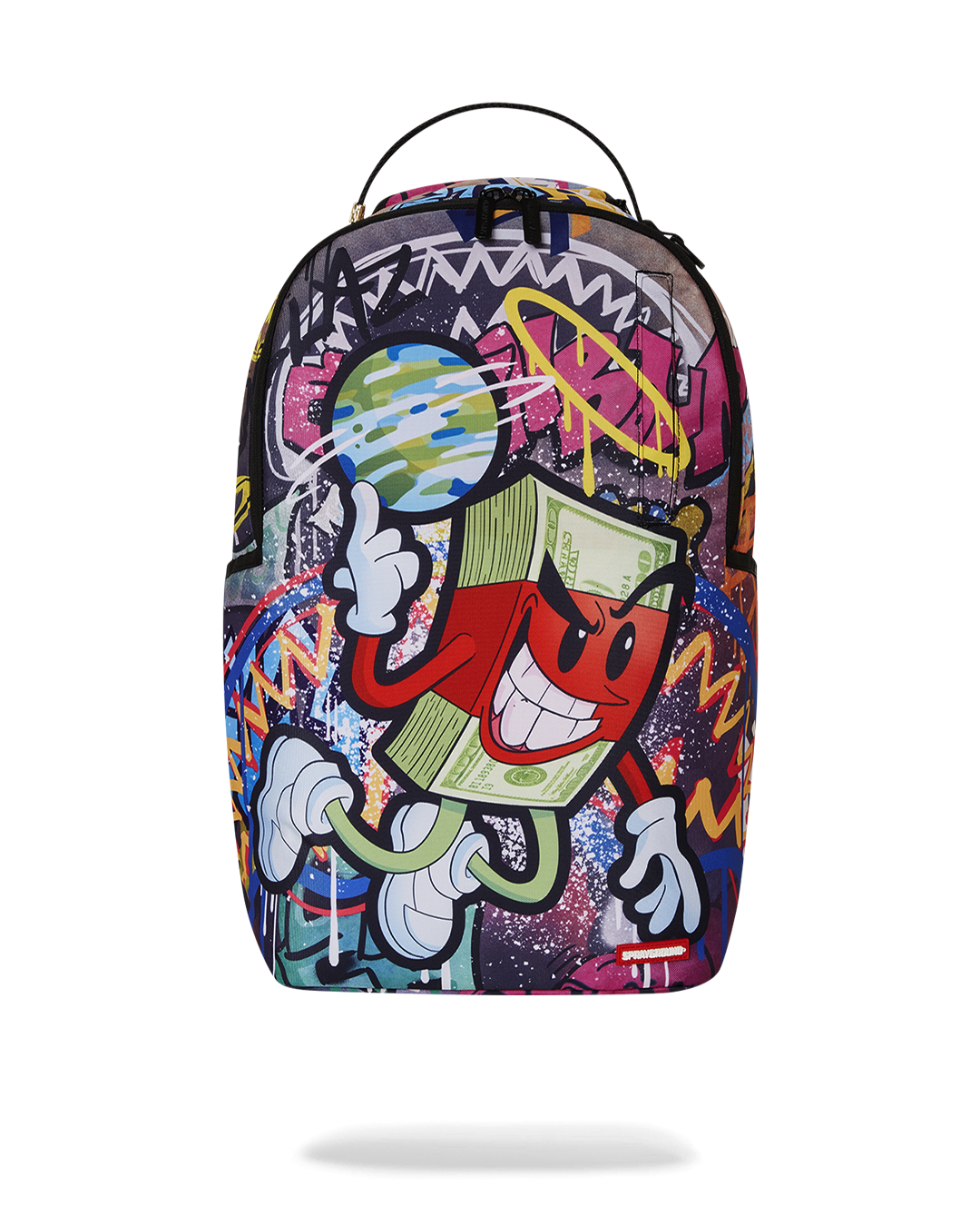 Sprayground Money Boys Backpack with laptop compartment, front view