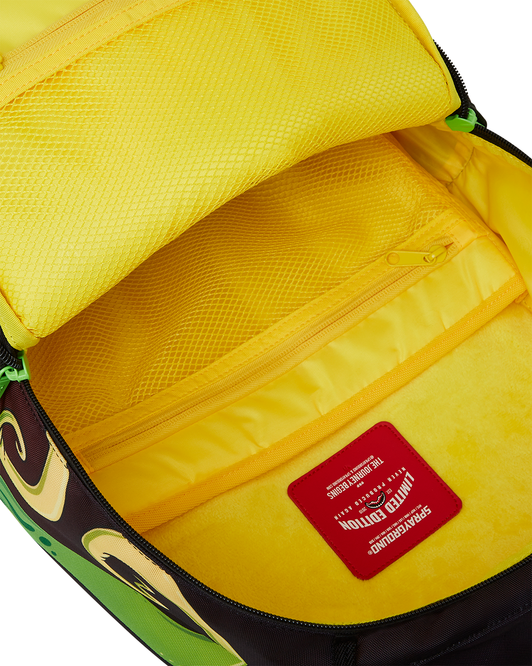Close-up of the backpacks ergonomic mesh padding and adjustable straps