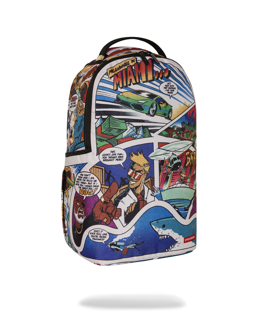 Back sleeve detail for luggage attachment, perfect for airport travel
