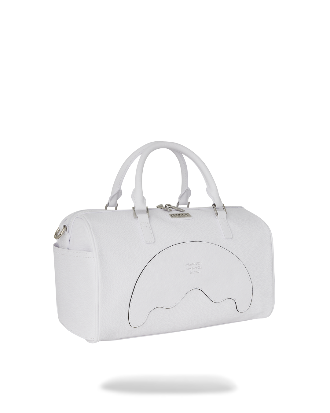 Reflection Duffle Bag with adjustable straps in outdoor setting.