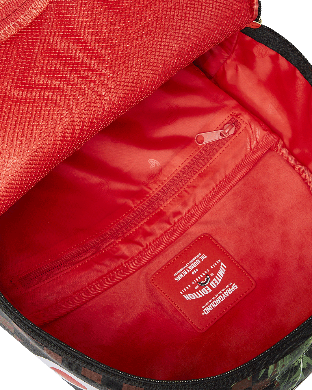Backpack side view showing adjustable straps and ergonomic mesh back padding