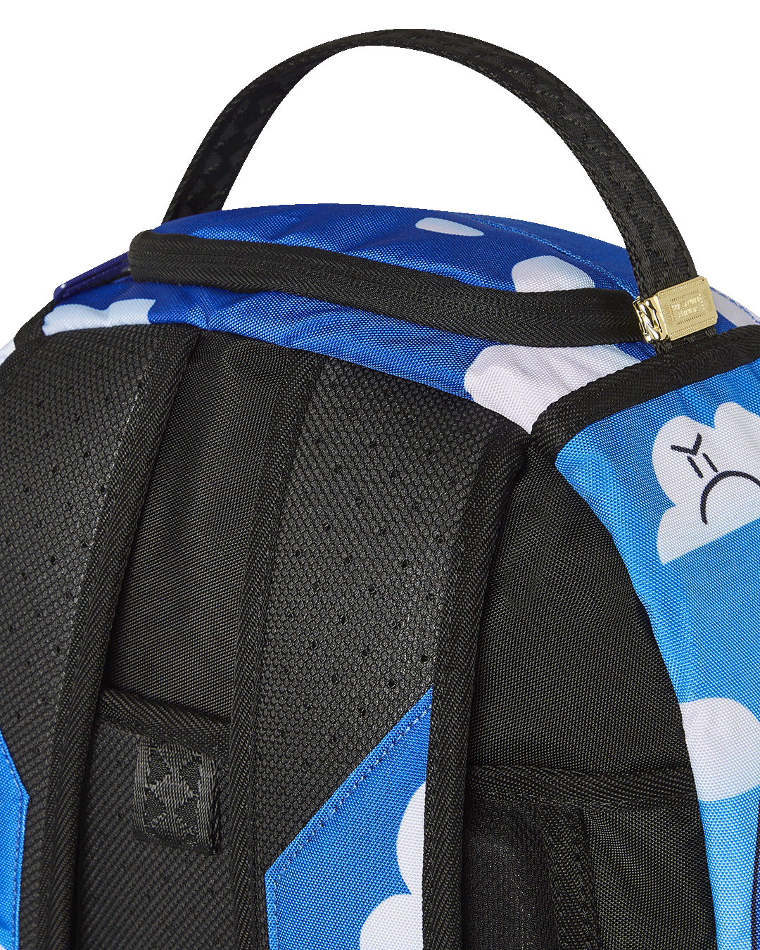 Bloom Bear Designer Backpack with ergonomic mesh back padding and adjustable straps.