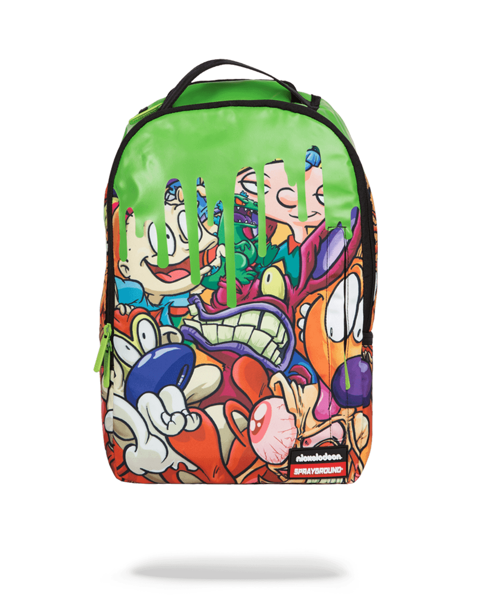 Nickelodeon Slime backpack with front zipper pocket and adjustable straps