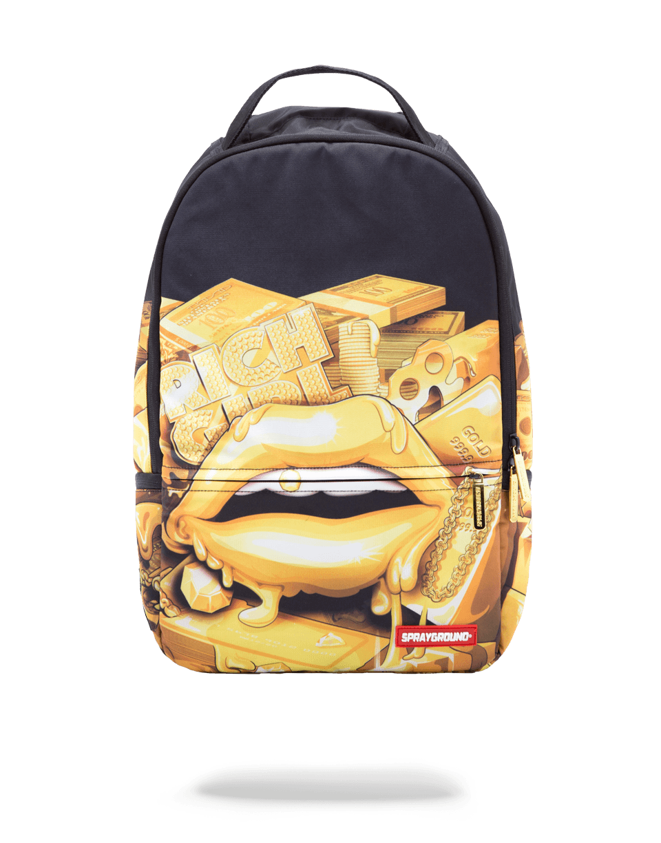 RICH GIRL lululemon backpack worn by a traveller on a scenic trail, showcasing its durability and comfort.
