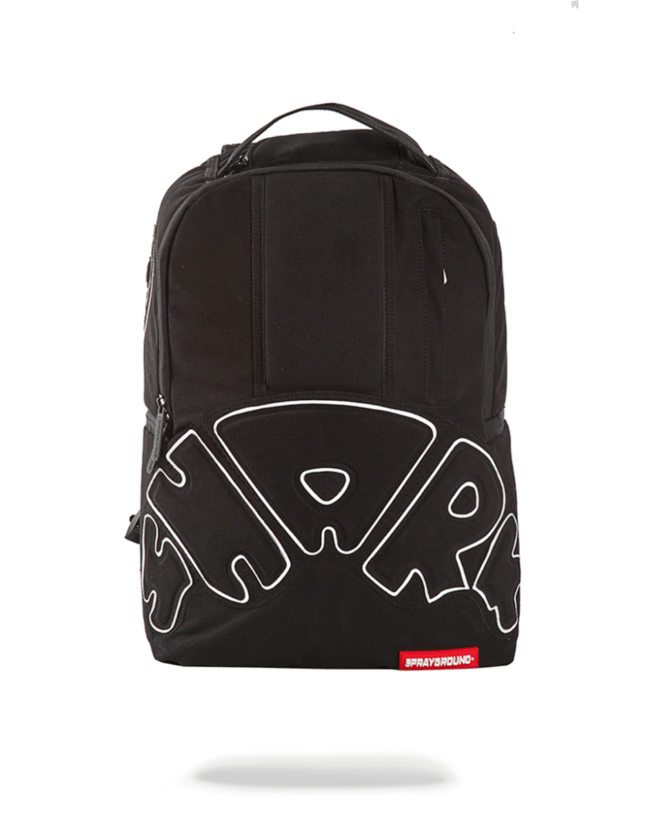 SHARKTEMPO BACKPACK front view, showcasing water-resistant fabric and multiple pockets