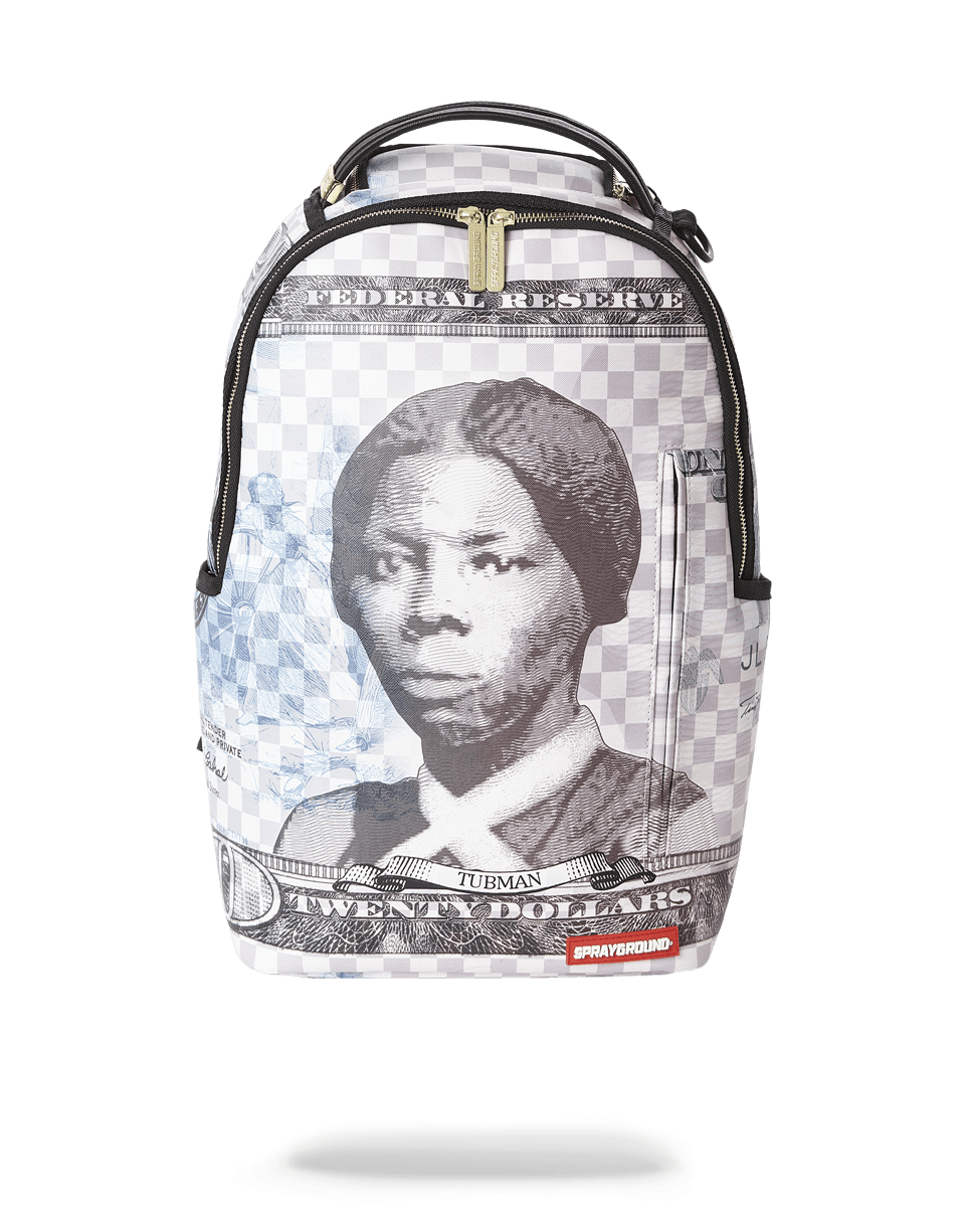 Front view of Harriet Tubman Adventure Backpack with adjustable straps