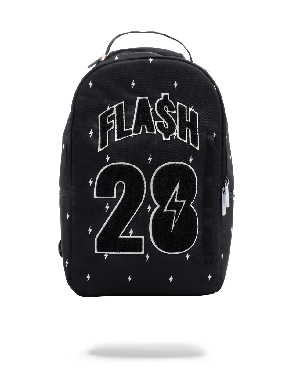 NIGHT FLASH Melvin Gordon backpack showcasing ergonomic back padding and adjustable straps.