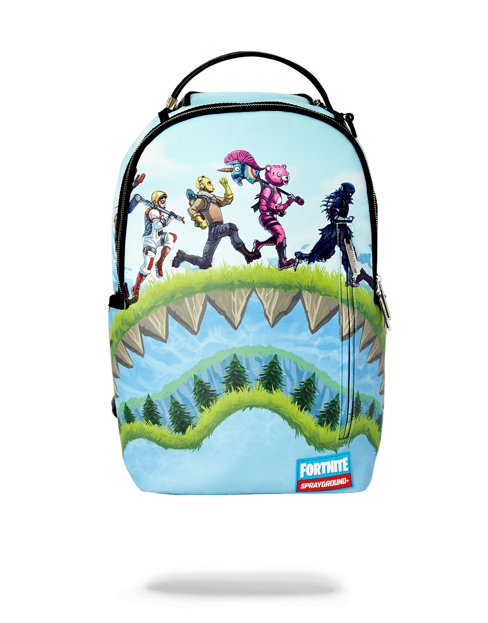 Front angle of Fortnite backpack styled for casual gamers