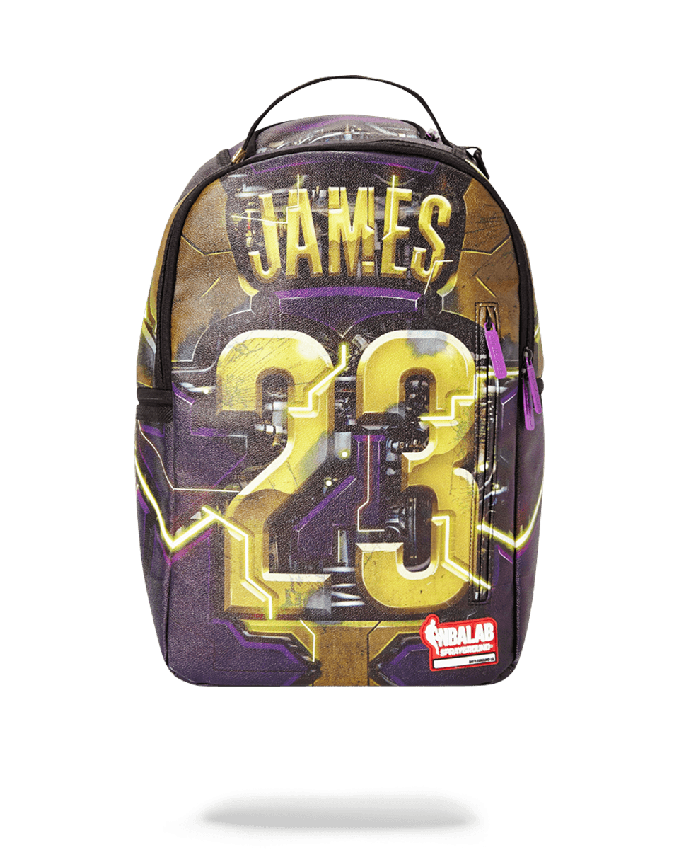 LeBron James Cyborg NBA Lab backpack with ergonomic mesh back padding