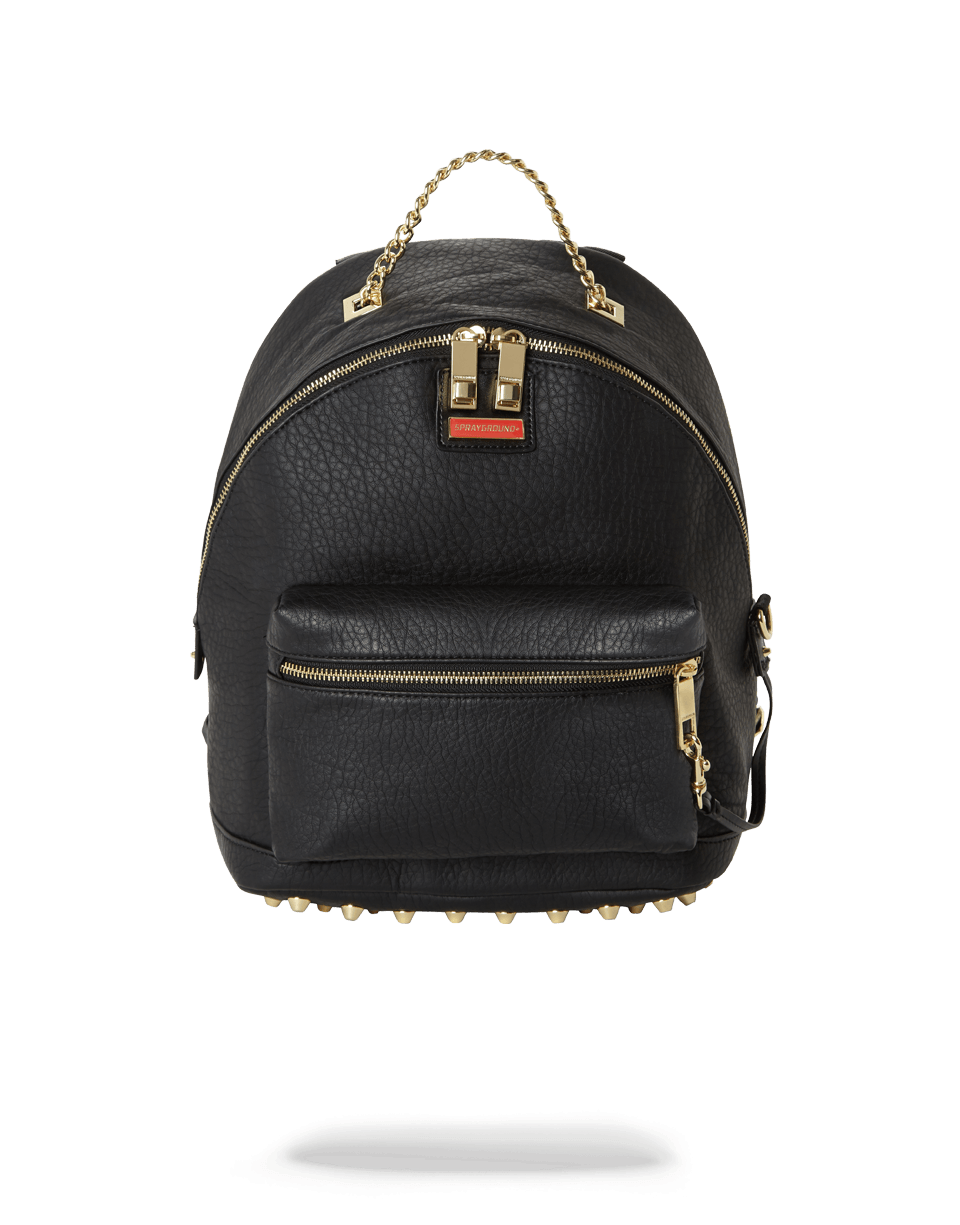 Savage studded vegan leather backpack with ergonomic design