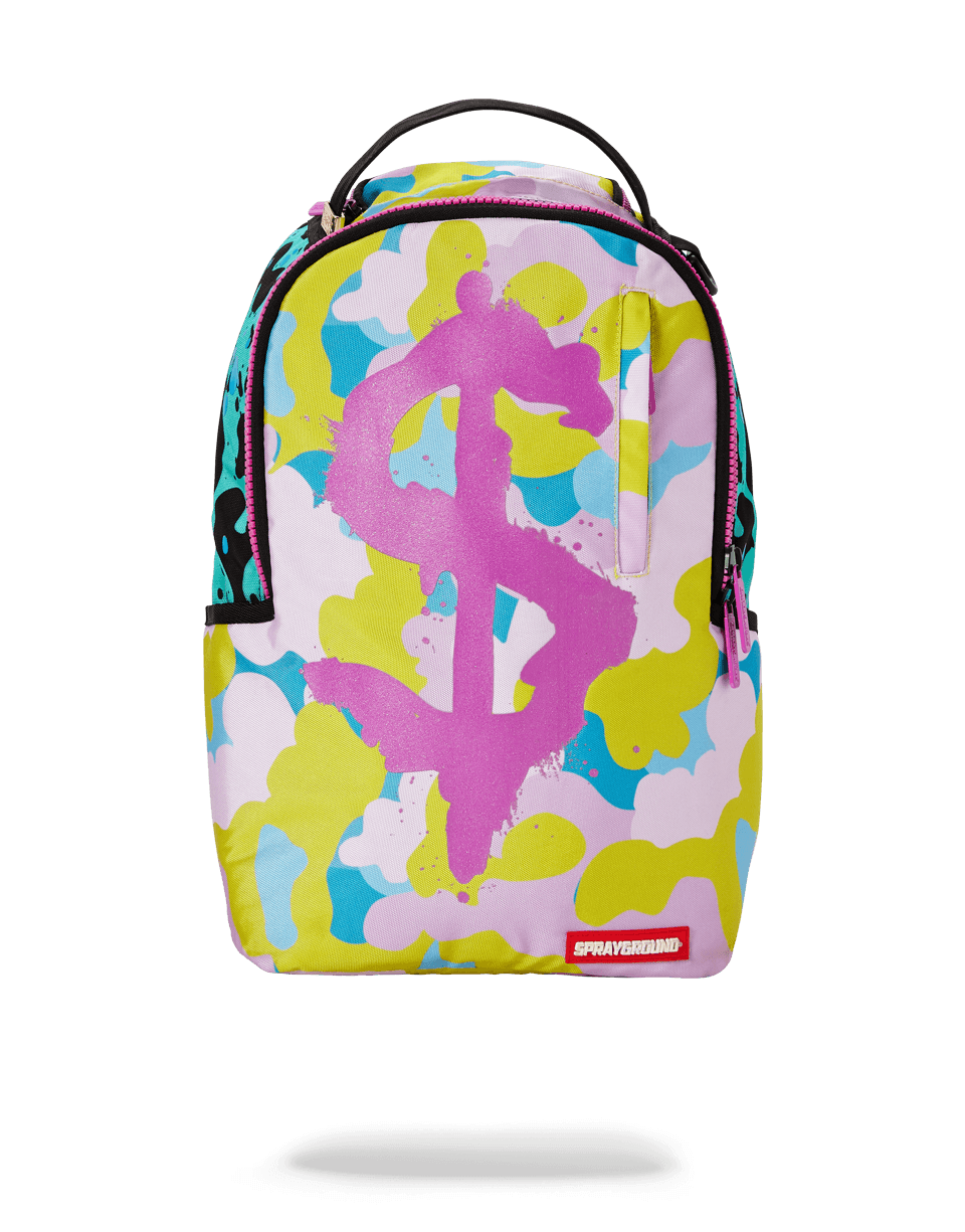 Side view of the water-resistant laptop backpack with side pockets and adjustable straps
