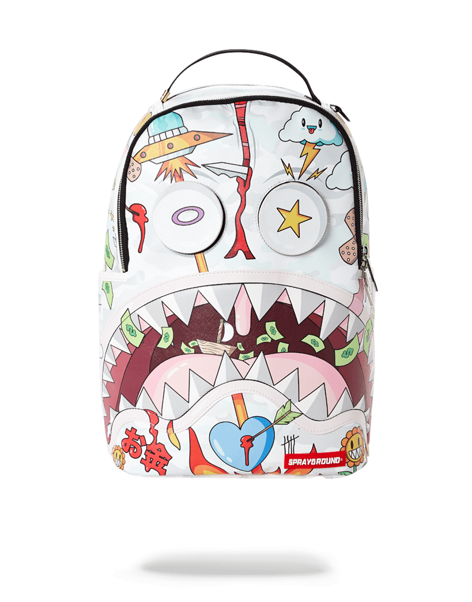 Traveler's Delight Backpack worn by a woman, showcasing its sleek design and multiple pockets.