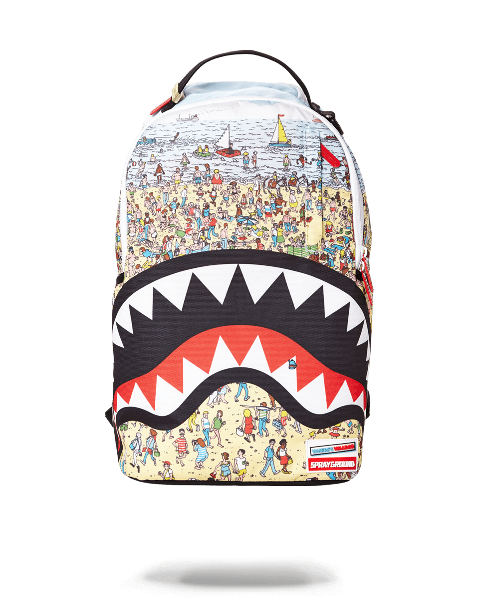 Side view of the stylish travel backpack with side pockets and ergonomic mesh back padding