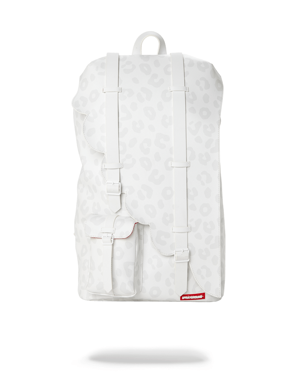 Close-up of the Angel Shark Hills Wing Backpack showing water-resistant fabric and metal hardware